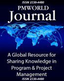 PMWorld Journal blue themed cover design
