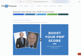 Podcast episode on boosting PMP score