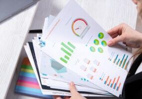 Business reports with data visualizations